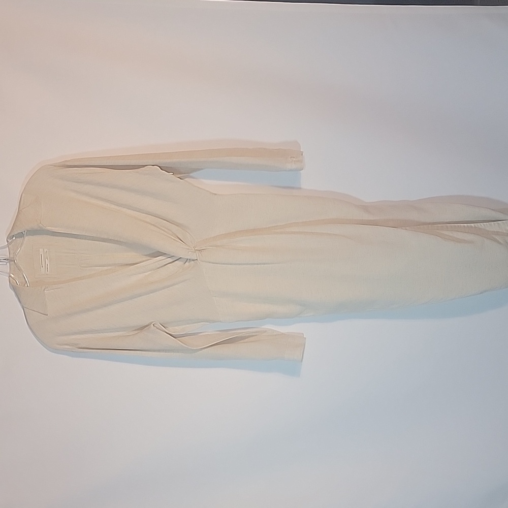 ANTHROPOLOGIE V-Neck Knot Front Midi Dress